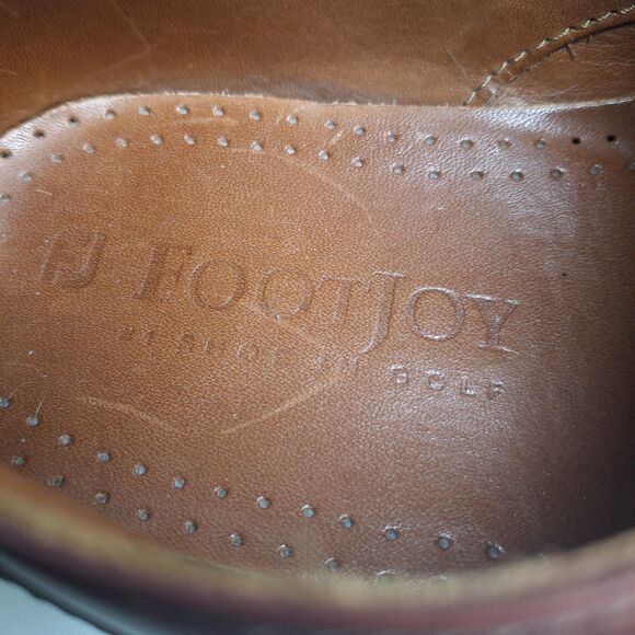 Footjoy Golf Classic Leather Oxford Derbys Dress Shoe Men US 10D Brown 79206 USA